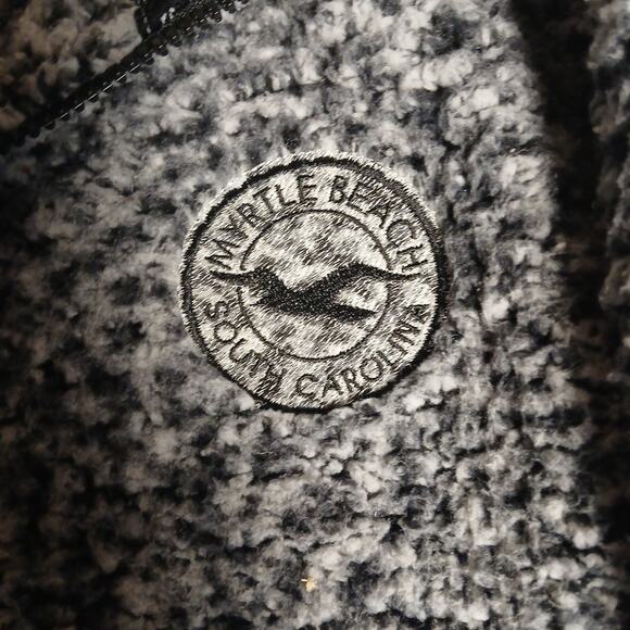 Southern Spirit Myrtle Beach South Carolina Shepa Sweater Gray Kangaroo Pockets - Picture 2 of 8